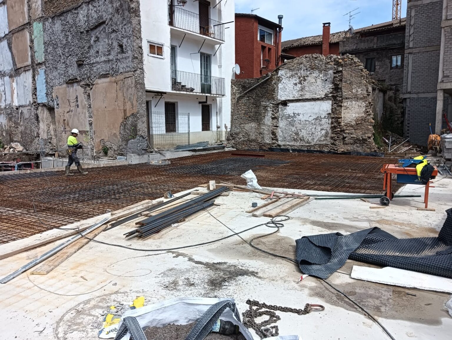 techo de Pladur con luces empotradas (focos LED).